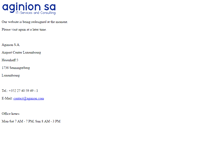 Tablet Screenshot of aginion.com